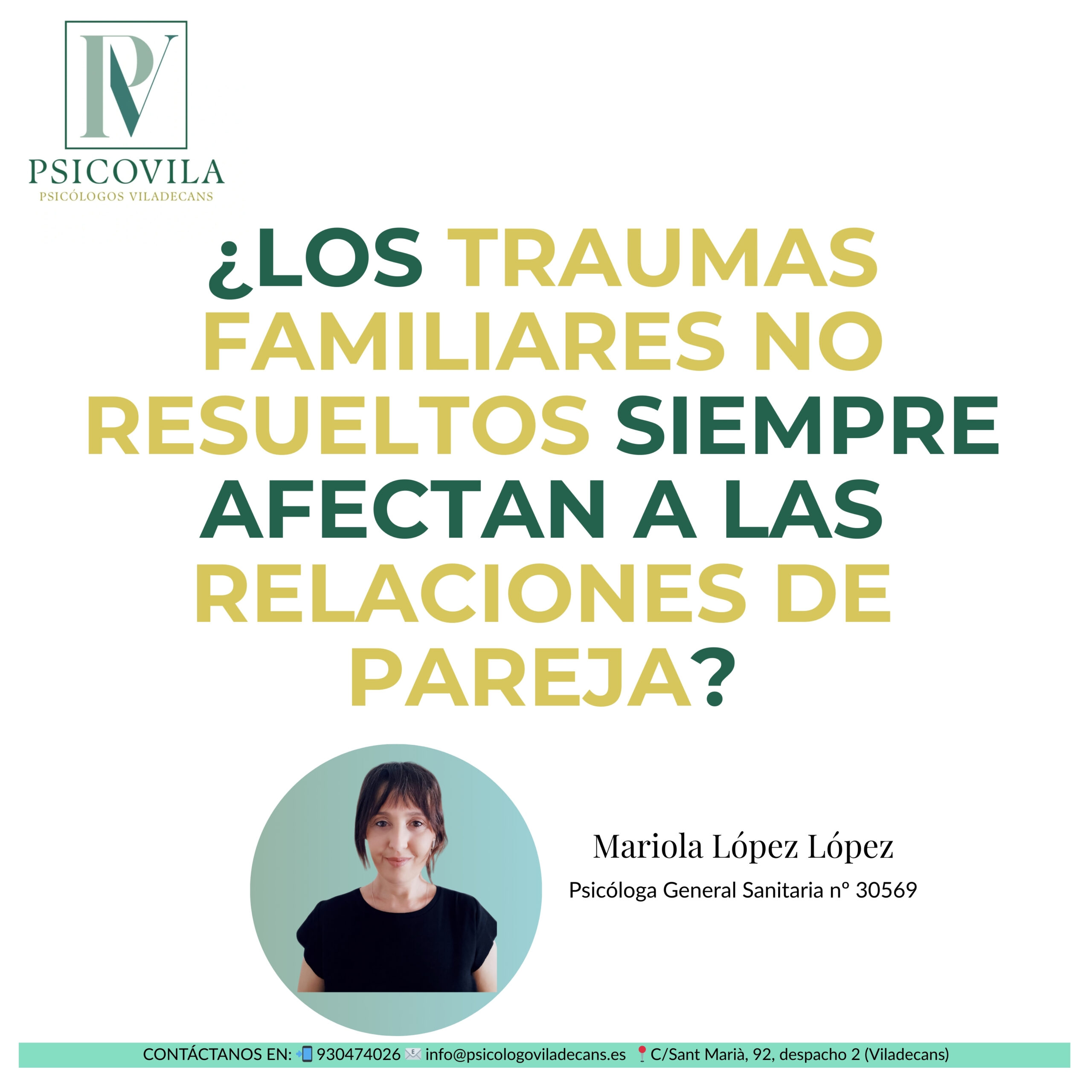 ¿Los traumas familiares no resueltos siempre afectan a las relaciones de pareja?