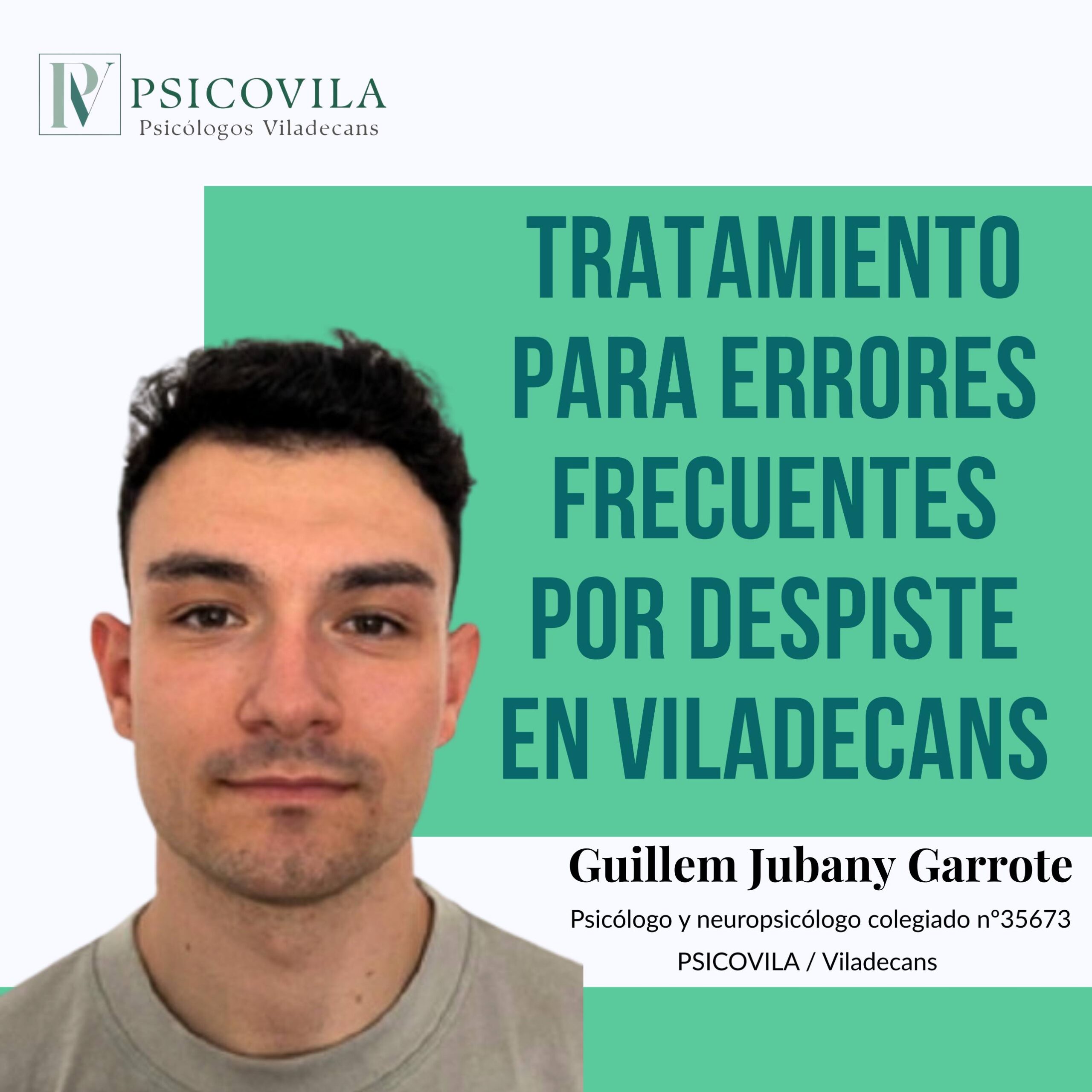 Neuropsicólogo explicando los despistes frecuentes y las dificultades de atención en consulta de neuropsicología en Viladecans.
